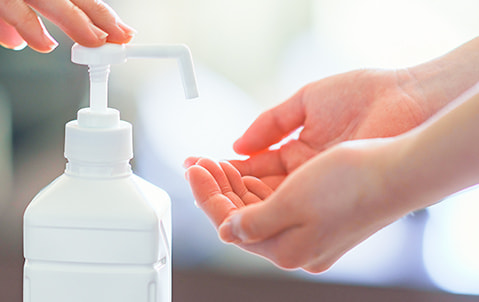 充実した設備 安心安全な感染予防対策